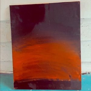 “Ombré sunset” painting